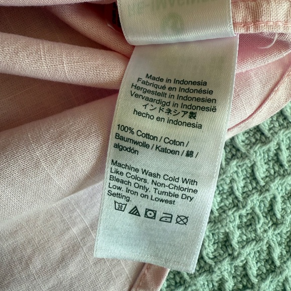 J.Crew Garment Dyed Chambray Shirt Womens 6 Pink Button Down Top BP627 - Picture 4 of 8